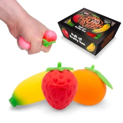 Antistress oyuncaq dəsti One for Fun Funky Squish Fruits, 3+ yaş, 3 əd