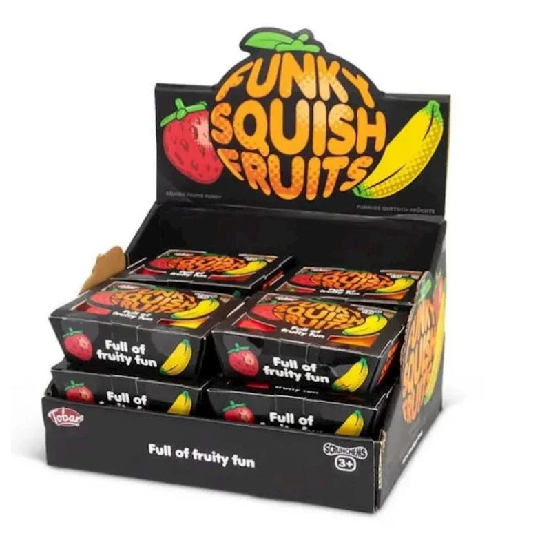 Набор игрушек-антистресс One for Fun Funky Squish Fruits, 3+ лет, 3 шт