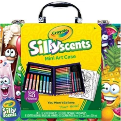 Набор раскрасок Crayola Silly Scents Mini Art Case, 50 предметов