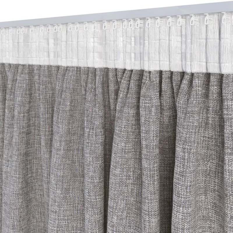 Штора JYSK Rusken, 140x300 см, полиэстер, серый Штора JYSK Rusken, 140x300 см, полиэстер, серый
