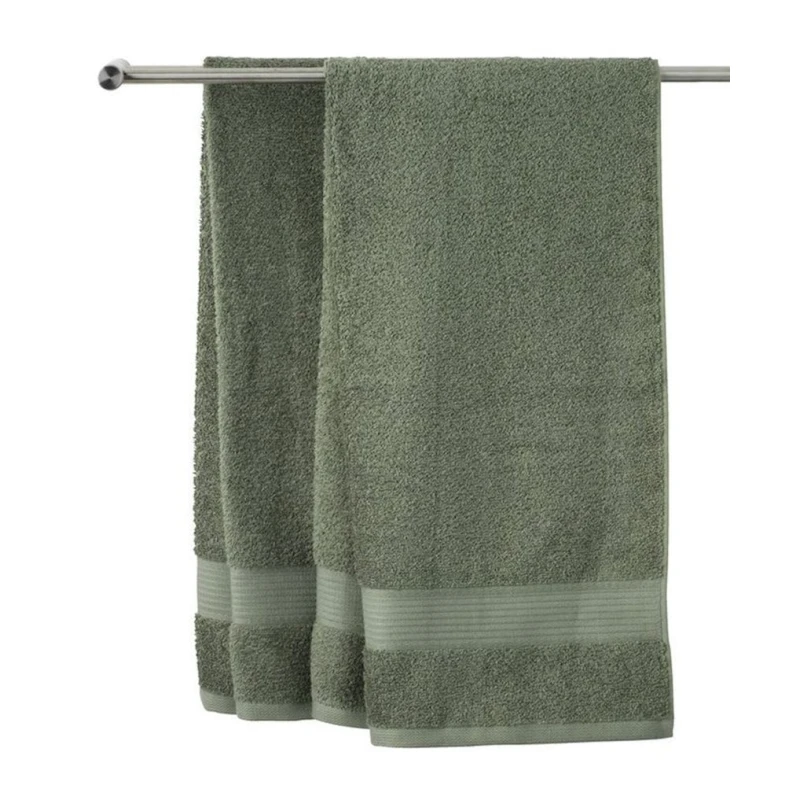 Полотенце банное JYSK Karlstad By Kronborg, 70x140 см, хлопок, зеленый
