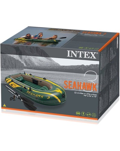 Şişmə qayıq Intex 68380 Seahawk 3, 295х137х43 sm, alüminium avarlar 137 sm, 360 kq qədər