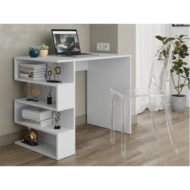 Компьютерный стол 3563_M3AuSternWh, ЛДСП, 90x56x73.9 см