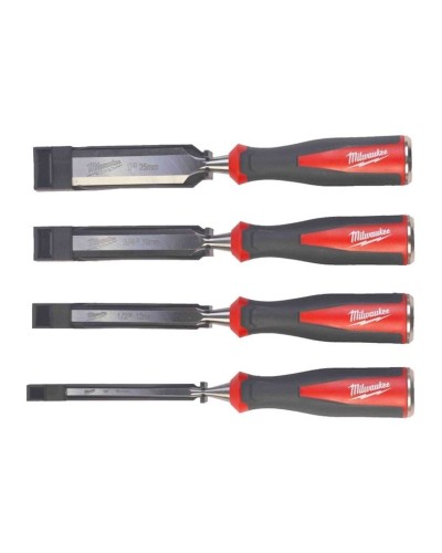 Yastı iskənə dəsti Milwaukee Beveled Edge Chisels Set 4 əd