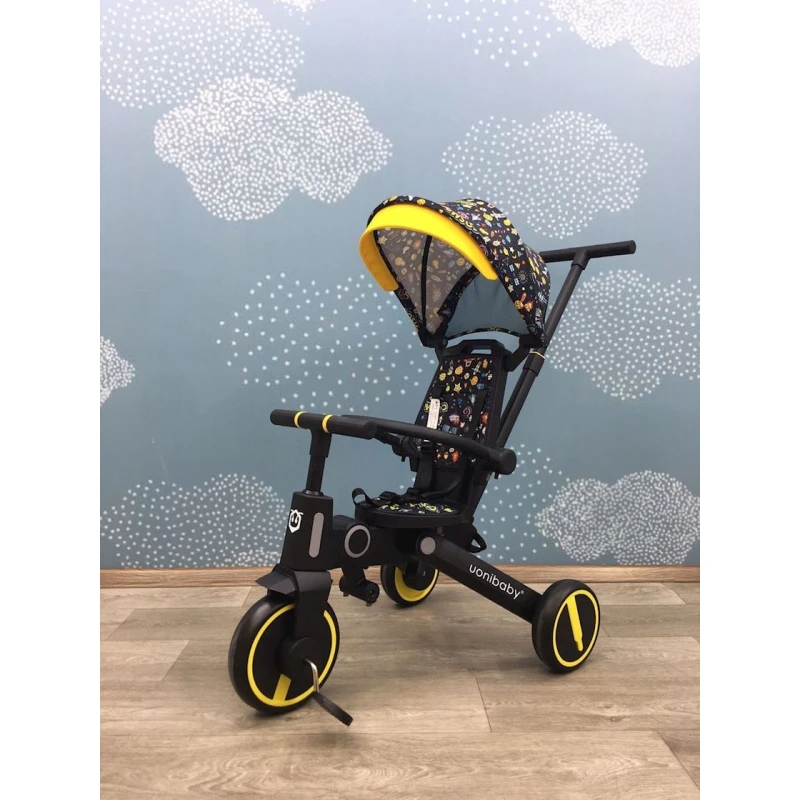 Детский трехколесный велосипед Vanibaby А212, черный