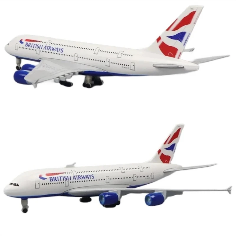 Kolleksiya fiqurları A380 British Airways, 18.5x20x7 sm