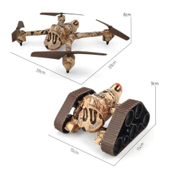 Радиоуправляемая игрушка трансформер UGUR012T08, танк/дрон, от 14 лет Радиоуправляемая игрушка трансформер UGUR012T08, танк/дрон, от 14 лет