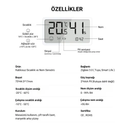 Датчик температуры и влажности Novato Tuya Zigbee ZSN-01