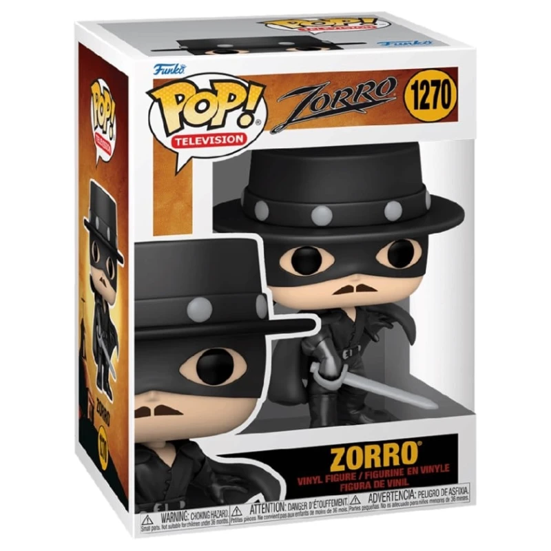 Фигурка Funko POP TV: Zorro Anniversary - Zorro, винил, 10 см, 3+ лет Фигурка Funko POP TV: Zorro Anniversary - Zorro, винил, 10 см, 3+ лет