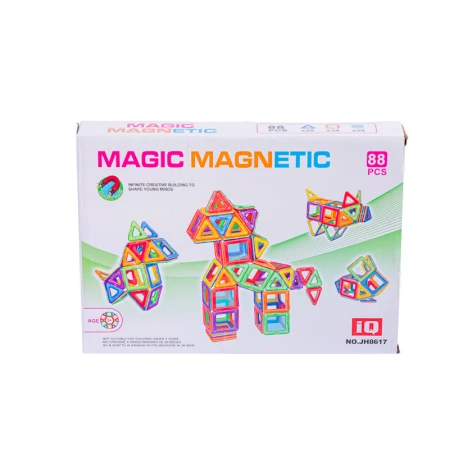 Магнитный конструктор Magic Magnetic 8617, 88 деталей, от 3 лет, разноцветный Магнитный конструктор Magic Magnetic 8617, 88 деталей, от 3 лет, разноцветный