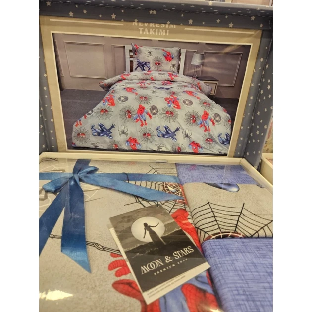 Комплект постельного белья MiraNova FS-192, пододеяльник 160х220 см, простыня 160х240 см, наволочка 50х70 см, односпальный, разноцветный