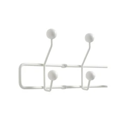 Вешалка настенная JYSK Grevinge, 65x15x5 см, массив сосны/сталь, белая Вешалка настенная JYSK Grevinge, 65x15x5 см, массив сосны/сталь, белая