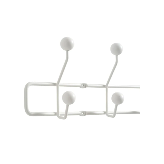 Вешалка настенная JYSK Grevinge, 65x15x5 см, массив сосны/сталь, белая Вешалка настенная JYSK Grevinge, 65x15x5 см, массив сосны/сталь, белая