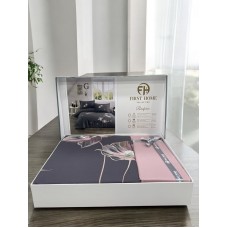 Yataq dəsti First Home, yorğan üzü 200x220 sm, çarşaf 240x260 sm, yastıq üzü 50x70 sm 2 əd, saten, naxış işləməli - TP-TK-111