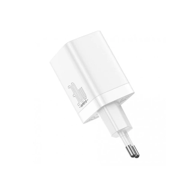 Сетевое зарядное устройство Baseus Super Si Pro Quick Charger C+U 30W EU White CCSUPP-E02, Белый