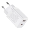 Сетевое зарядное устройство Baseus Super Si Pro Quick Charger C+U 30W EU White CCSUPP-E02, Белый