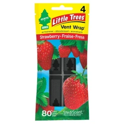 Ароматизатор для автомобиля Little Trees Vent Wrap Wrap Strawberry, 4 шт
