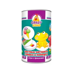 Настольная игра Vladi Toys Crazy Koko Цветные лягушата, 5+ лет Настольная игра Vladi Toys Crazy Koko Цветные лягушата, 5+ лет