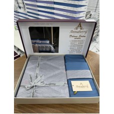 Yataq dəsti Annaberry SHA-00006043, ikinəfərlik, yorğan üzü 160x220 sm, mələfə 240x260 sm, yastıq üzü (2 əd) 50x70 sm, satin, rəngbərəng