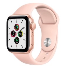 Ağıllı saat Apple Watch SE GPS 40mm Gold Aluminum Case with Pink Sand Sport Band (MYEH2B/A)