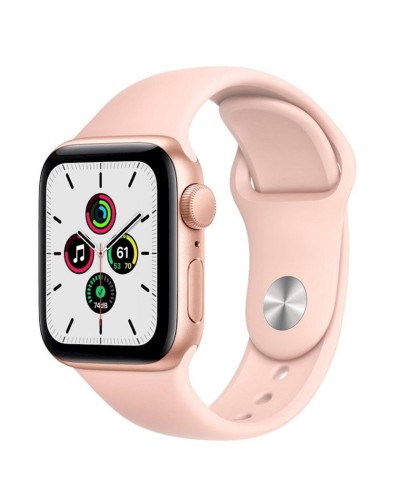 Ağıllı saat Apple Watch SE GPS 40mm Gold Aluminum Case with Pink Sand Sport Band (MYEH2B/A)