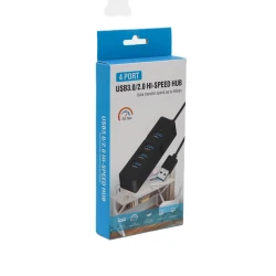 USB хаб Hi-Speed Single 4, Black