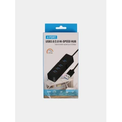 USB хаб Hi-Speed Single 4, Black