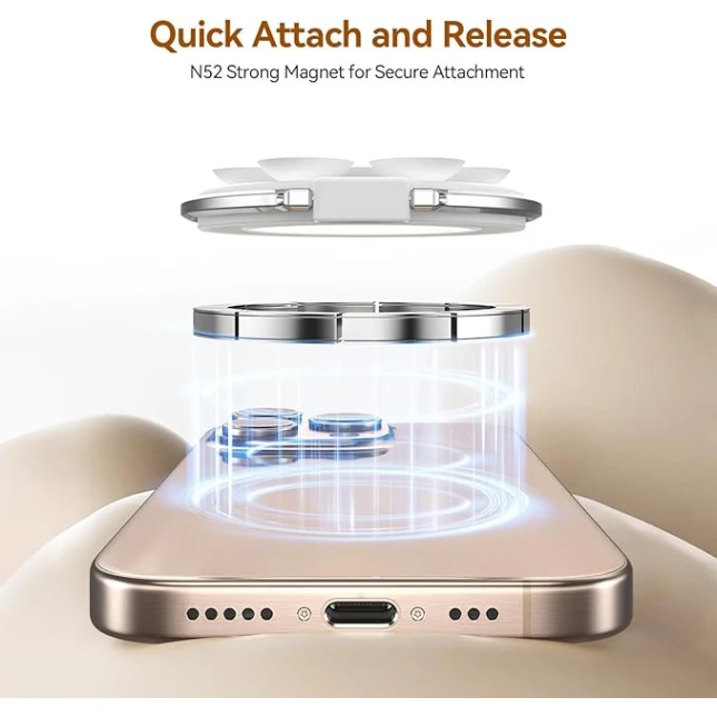 Магнитное крепление для телефона на присоске Telesin подходит для iPhone 16/15/14/13/12 Магнитное крепление для телефона на присоске Telesin подходит для iPhone 16/15/14/13/12