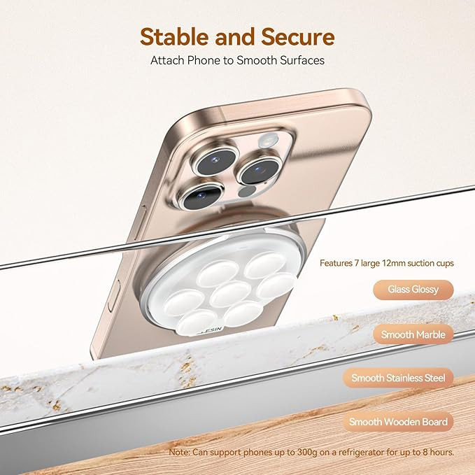 Магнитное крепление для телефона на присоске Telesin подходит для iPhone 16/15/14/13/12 Магнитное крепление для телефона на присоске Telesin подходит для iPhone 16/15/14/13/12