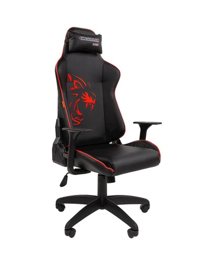 Oyun kreslosu Chairman Game 40 72x135 sm, qara/qırmızı