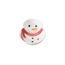 Менажница Porland Sevimli Kardan Adam, белая, керамика, 16 см