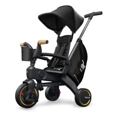 Üçtəkərli uşaq velosipedi Doona Liki Trike S5, 10 aydan, qara