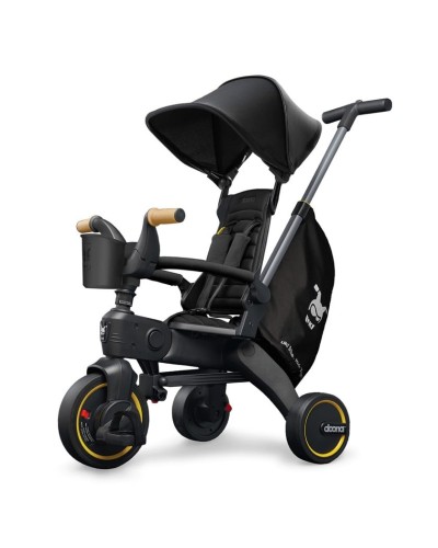Üçtəkərli uşaq velosipedi Doona Liki Trike S5, 10 aydan, qara