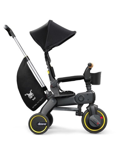 Üçtəkərli uşaq velosipedi Doona Liki Trike S5, 10 aydan, qara