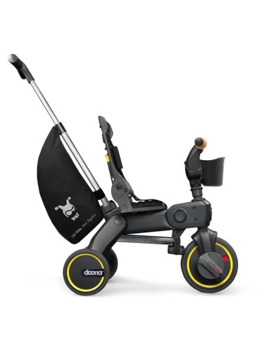 Üçtəkərli uşaq velosipedi Doona Liki Trike S5, 10 aydan, qara
