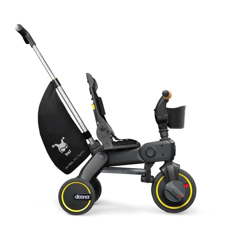 Детский трехколесный велосипед Doona Liki Trike S5, от 10 месяцев, черный Детский трехколесный велосипед Doona Liki Trike S5, от 10 месяцев, черный