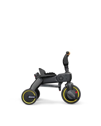 Üçtəkərli uşaq velosipedi Doona Liki Trike S5, 10 aydan, qara