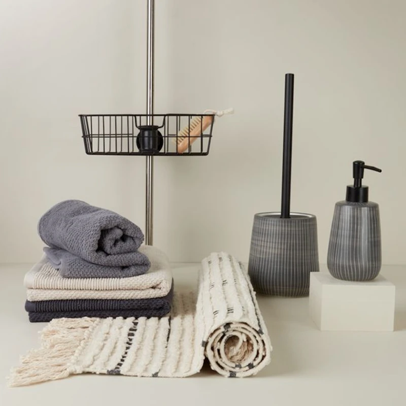 Коврик для ванной JYSK Nissafors 50x80 см, хлопок, Dark blue Коврик для ванной JYSK Nissafors 50x80 см, хлопок, Dark blue