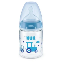 Бутылочка для кормления Nuk First Choice+, 0-6 мес, 150 мл, размер M, силикон, товар в ассортименте