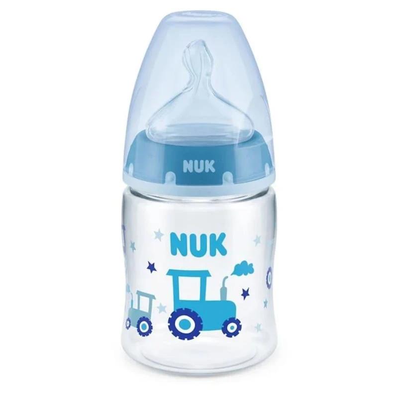 Бутылочка для кормления Nuk First Choice+, 0-6 мес, 150 мл, размер M, силикон, товар в ассортименте