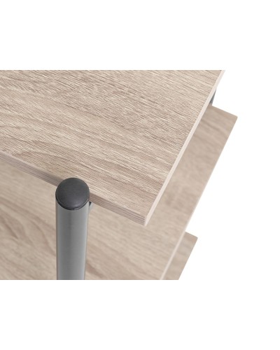 Stellaj JYSK Vandborg, 80x40x163 sm, 5 rəf, palıd/qara