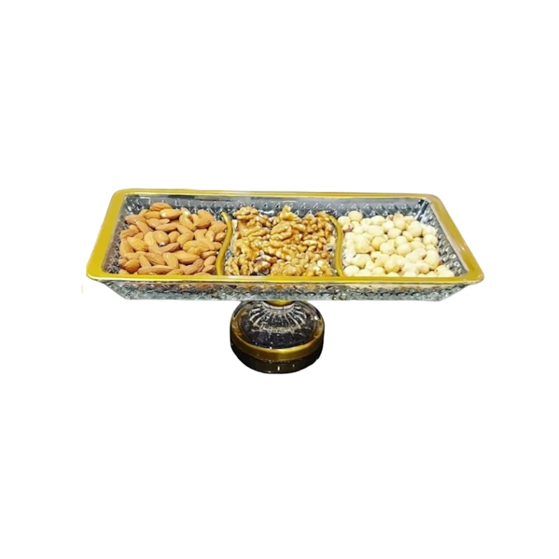 Менажница BTC-124, стекло, белая, 30x15 см Менажница BTC-124, стекло, белая, 30x15 см