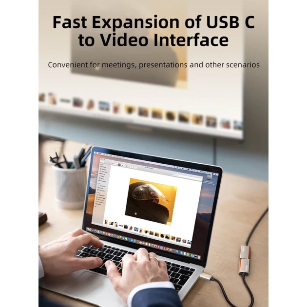 Adapter Cabeltime 8K60HZ Type-C to DP (CT-CMDF8K-ZG)