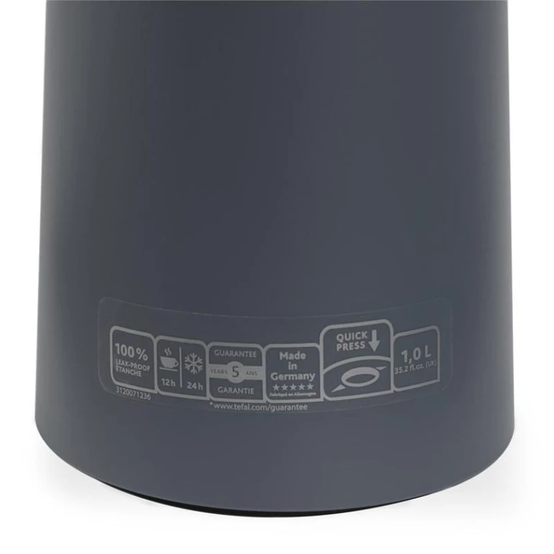 Термос Tefal Motiva, нержавеющая сталь, серый, 1 л