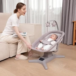 Электрическое кресло-качалка Mastela Bassinets TB-M08303, серое