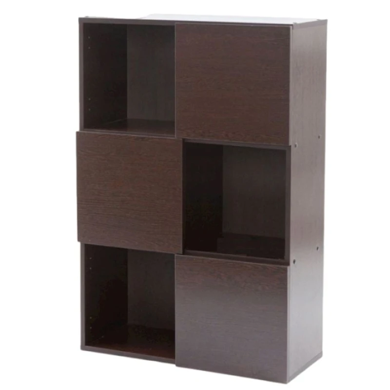 Stellaj, LDSP, 106х71х29 sm, rəflərlə, qəhvəyi