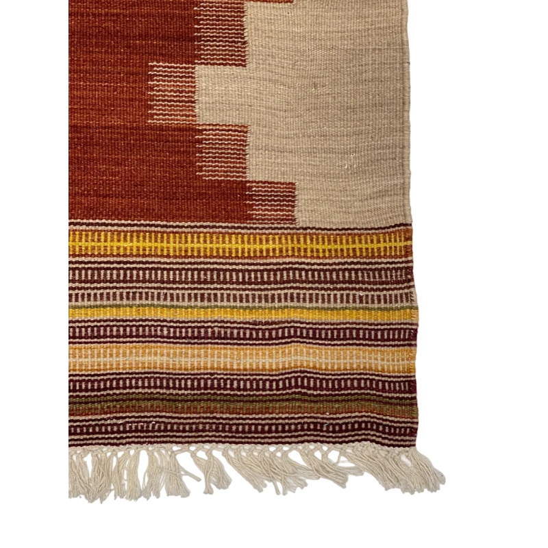 Ковер килим ручного производства Natural halı ELX07, 141x203 см, шерсть, коричневый