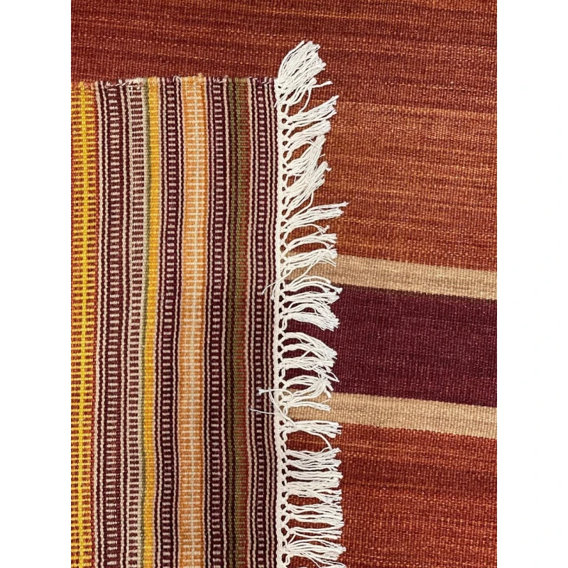 Ковер килим ручного производства Natural halı ELX07, 141x203 см, шерсть, коричневый