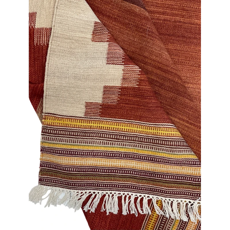 Ковер килим ручного производства Natural halı ELX07, 141x203 см, шерсть, коричневый