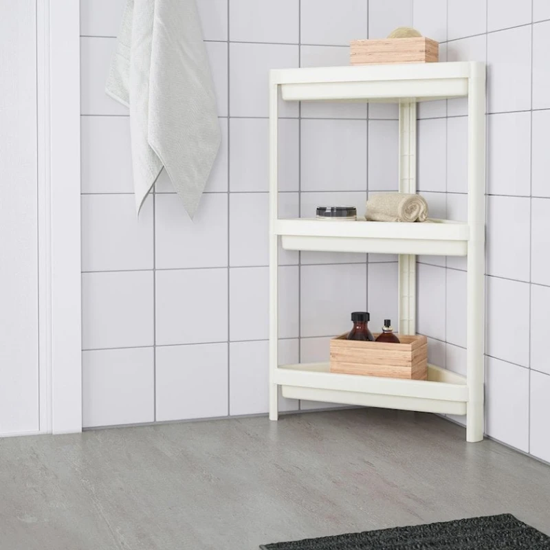 Стеллаж угловой IKEA VESKEN 33x33x71 см, белый